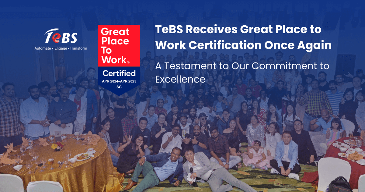 TeBS Receives Great Place to Work Certification Once Again: A Testament to Our Commitment to Excellence